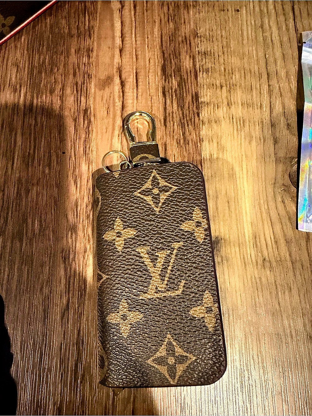 Pochette Cles Monogram Key Pouch in Brown